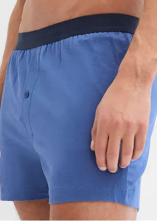 bonprix Lockere Jersey Boxershorts im 4er Pack - dunkelblau+hellindigo Outlet