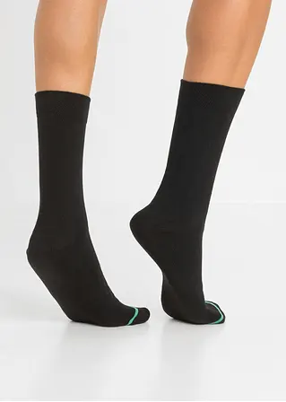 bonprix Herren Socken (5er Pack) mit Kontraststreifen - schwarz Hotsell