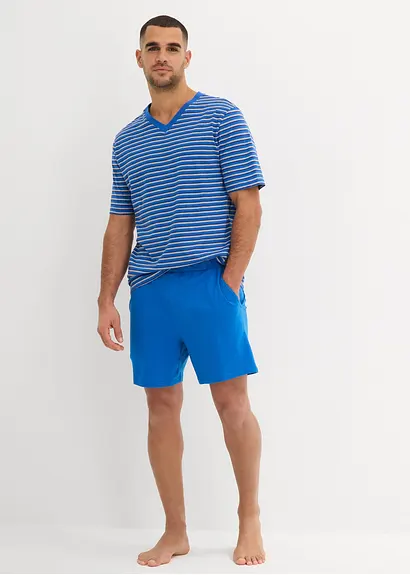 bonprix Gestreifter Shorty mit Hosentaschen - grau - Herren Fabrikverkauf