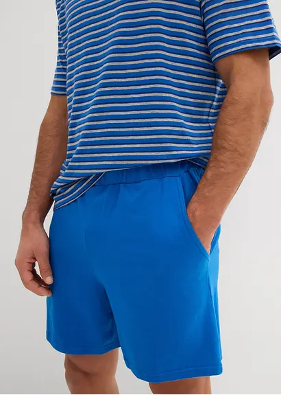 bonprix Gestreifter Shorty mit Hosentaschen - grau - Herren Fabrikverkauf