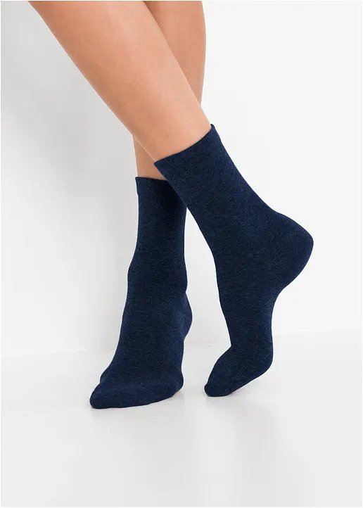 bonprix Trageangenehme Socken mit druckfreiem Bündchen (4er-Pack) - Damen Günstig kaufen