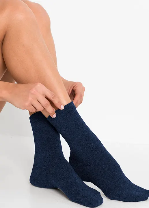 bonprix Trageangenehme Socken mit druckfreiem Bündchen (4er-Pack) - Damen Günstig kaufen
