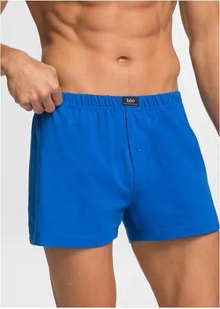 bonprix Lockere Jersey Boxershorts im Set - schwarz + blau + rot - Herren Flash Sale