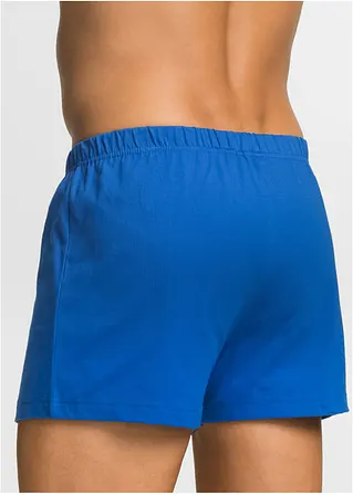 bonprix Lockere Jersey Boxershorts im Set - schwarz + blau + rot - Herren Flash Sale