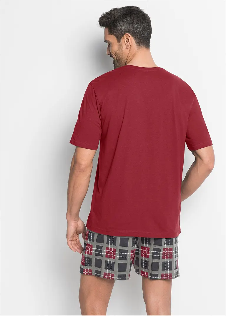 bonprix Lässig bedruckter Pyjama mit T-Shirt und Shorts Exklusivangebot