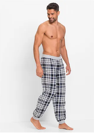 bonprix Lange Schlafanzughose mit Ripp-Bündchen - grau - Herren Black Friday
