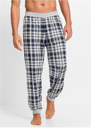 bonprix Lange Schlafanzughose mit Ripp-Bündchen - grau - Herren Black Friday