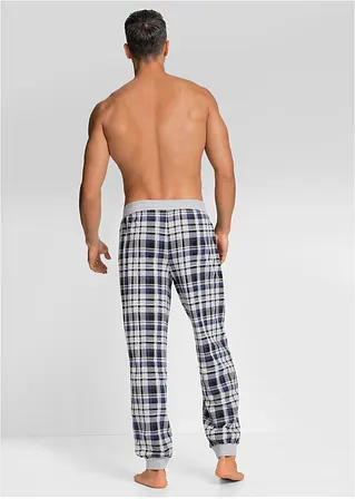 bonprix Lange Schlafanzughose mit Ripp-Bündchen - grau - Herren Black Friday