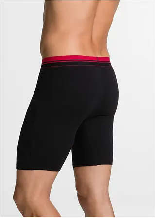 bonprix Bequeme Boxershorts in figurnaher Passform mit langem Bein und einem gestreiftem elastischen Bund Zeitlich begrenztes Angebot