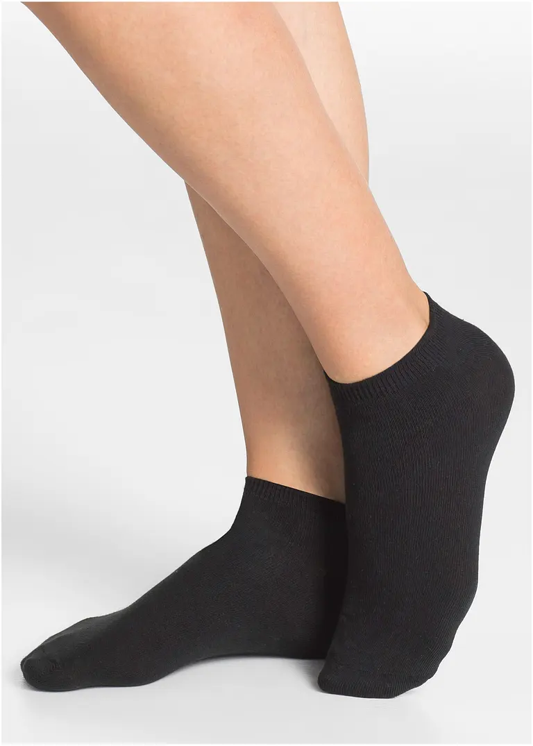 bonprix Praktische Sneakersocken im attraktiven Multipack - schwarz/weiß Bestseller