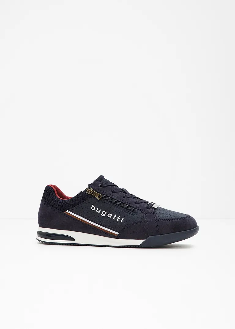 bonprix Lässiger Bugatti Sneaker mit Reißverschluss - blau Letzte 2 Tage