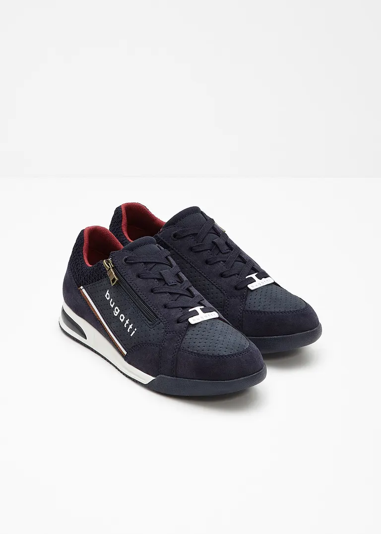 bonprix Lässiger Bugatti Sneaker mit Reißverschluss - blau Letzte 2 Tage