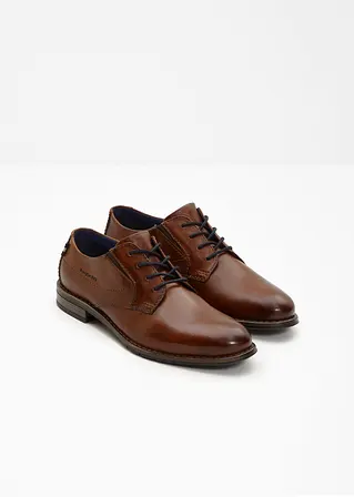 bonprix Eleganter Bugatti Schnürschuh aus Leder - braun Letzter Tag