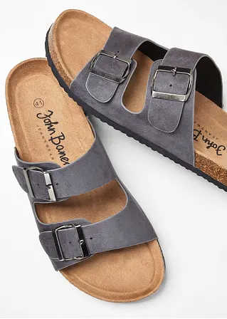 bonprix Schöne Pantolette im Casual-Look - grau - Herren Bis zu 55% Rabatt