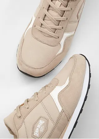 bonprix Sportlicher Sneaker mit Schnürung - beige - Herren Clearance-Verkauf
