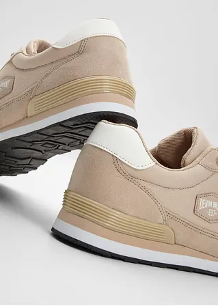 bonprix Sportlicher Sneaker mit Schnürung - beige - Herren Clearance-Verkauf