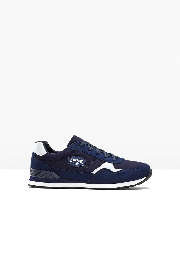 bonprix Sportlicher Sneaker mit Schnürung - blau - Herren