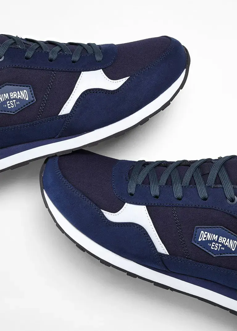 bonprix Sportlicher Sneaker mit Schnürung - blau - Herren Kostenloser Versand international