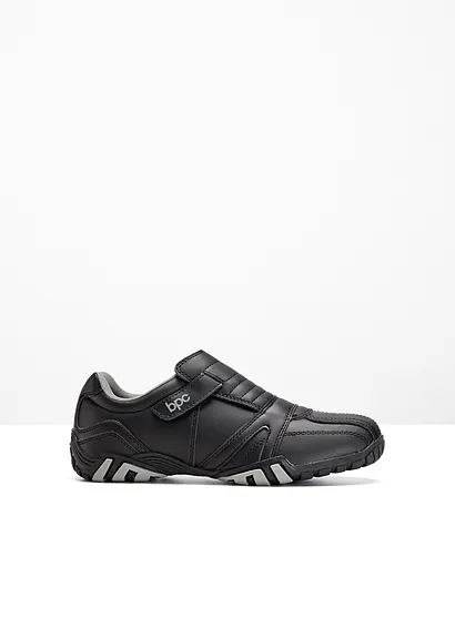 bonprix Lässiger Freizeitslipper für Ihn mit Klettverschluss - schwarz 50% Rabatt für begrenzte Zeit