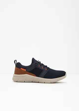 bonprix Sportlicher Bugatti Sneaker mit Materialmix - blau