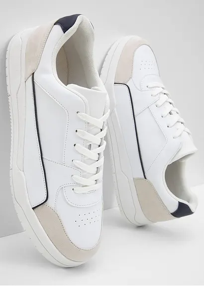 bonprix Lässiger Sneaker mit sportlichen Details - weiß 2025