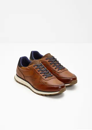 bonprix Eleganter Bugatti Sneaker aus Leder - braun - Herren Angebote
