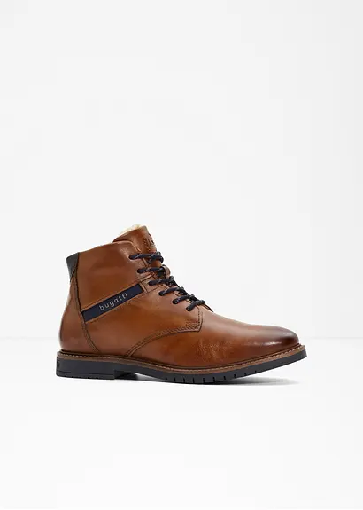 bonprix Warm gefütterte Schnür Stiefelette von Bugatti - braun