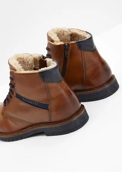 bonprix Warm gefütterte Schnür Stiefelette von Bugatti - braun Hotsell