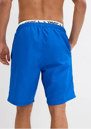 bonprix Trendige Badeshorts mit dekorativem Gummibund - blau Kostenloser Versand