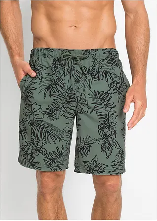 bonprix Sportliche Badeshorts mit modischem Druck - grün Sonderangebot