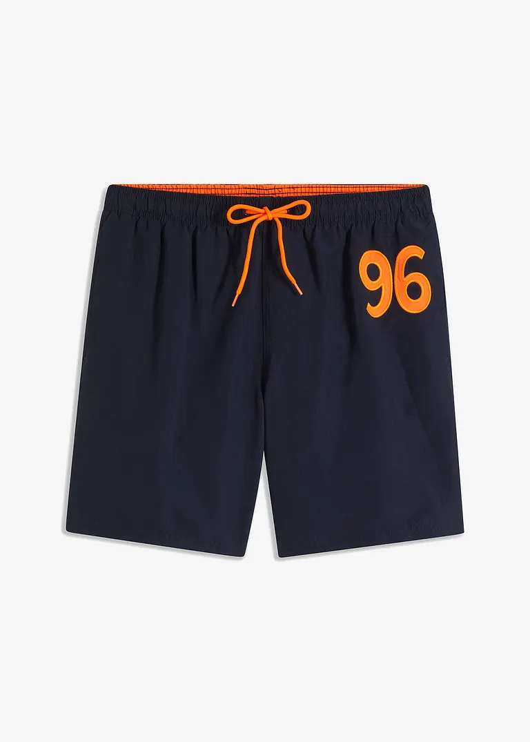 bonprix Attraktiver Herrenbadeshorts mit elastischem Bund - blau - Herren