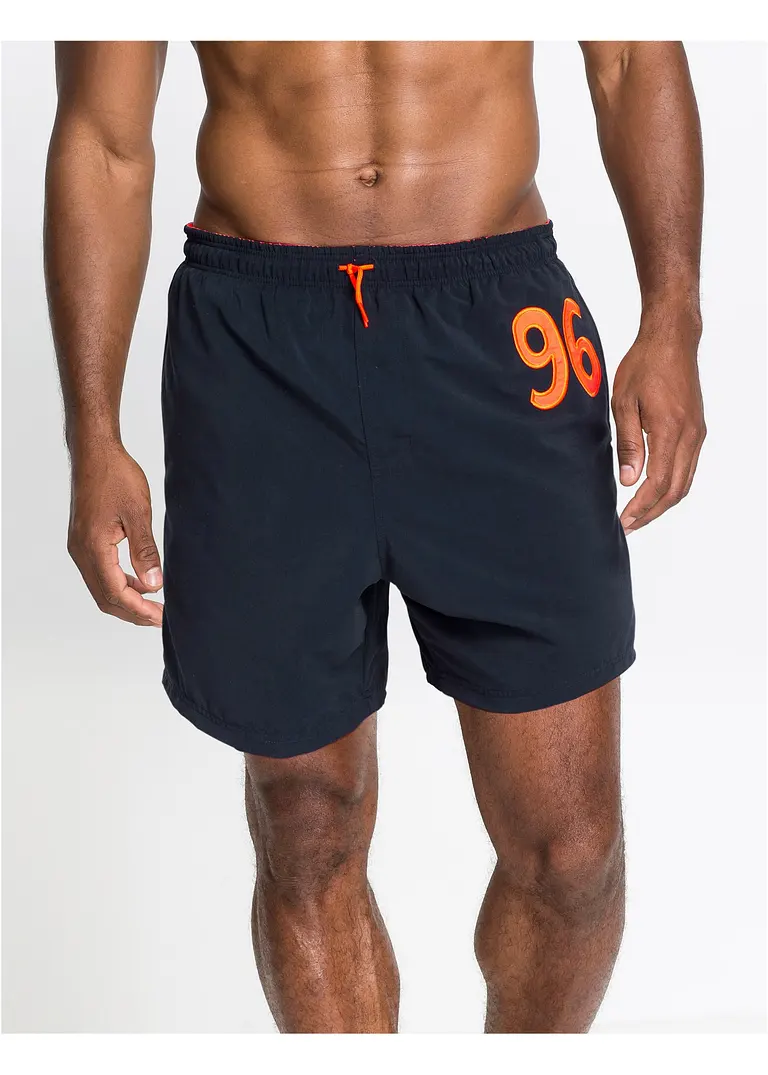 bonprix Attraktiver Herrenbadeshorts mit elastischem Bund - blau - Herren Günstig kaufen