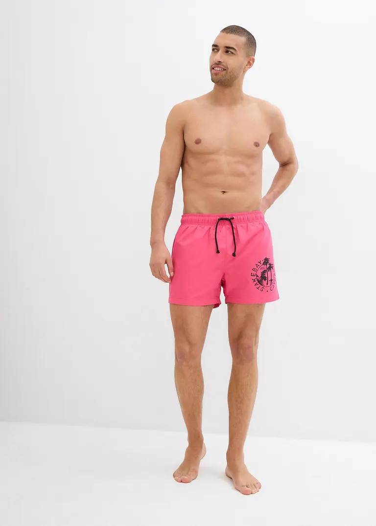 bonprix Sommerliche Badeshorts mit einer Tasche hinten. - pink Versandkostenfrei