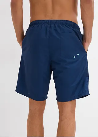bonprix Bequeme Badeshorts mit dekorativem Druck - blau Flash Sale
