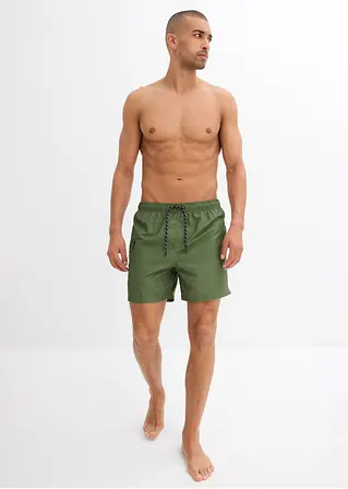 bonprix Modische Badeshorts mit seitlicher Tasche - grün Online Shopping