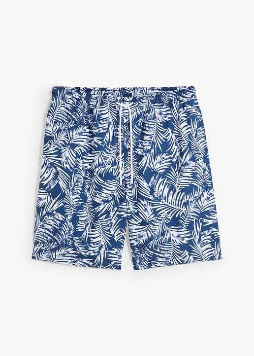 bonprix Modische Badeshorts mit tollem Druck - blau - Herren