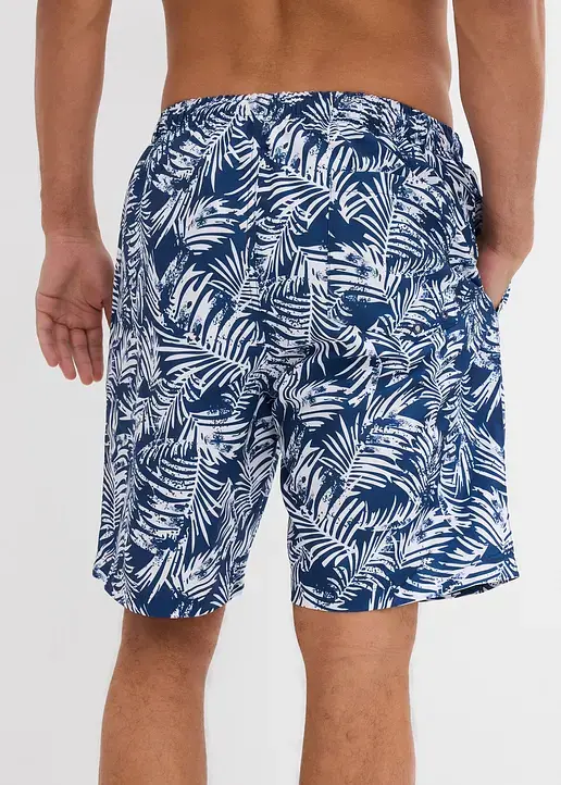 bonprix Modische Badeshorts mit tollem Druck - blau - Herren Saisonschlussverkauf
