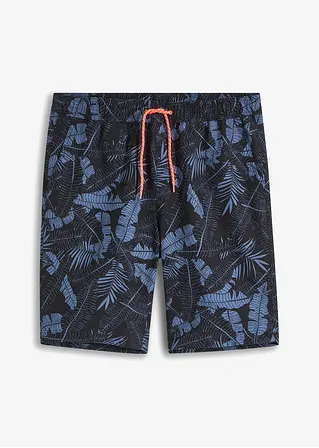 bonprix Sommerlich bedruckte Strand-Bermuda - schwarz - Herren Weihnachtsangebot