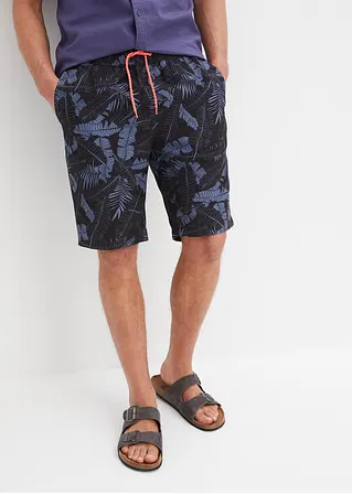 bonprix Sommerlich bedruckte Strand-Bermuda - schwarz - Herren Weihnachtsangebot