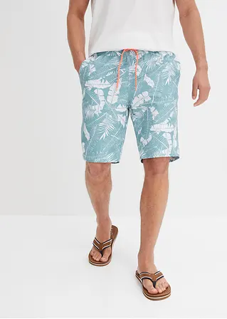 bonprix Sommerlich bedruckte Strand-Bermuda - blau - Herren Osterangebot
