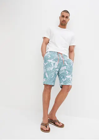 bonprix Sommerlich bedruckte Strand-Bermuda - blau - Herren Osterangebot