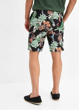 bonprix trendige Strand-Bermuda mit angesagtem Allover-Motiv - schwarz Muttertagsangebot