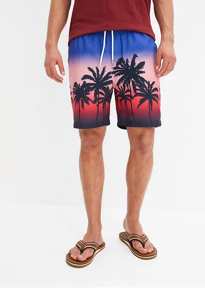 bonprix trendige Strandshorts mit sommerlichem Druckmotiv - blau - Herren Top Angebot