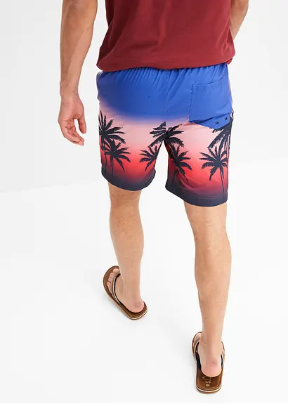 bonprix trendige Strandshorts mit sommerlichem Druckmotiv - blau - Herren Top Angebot