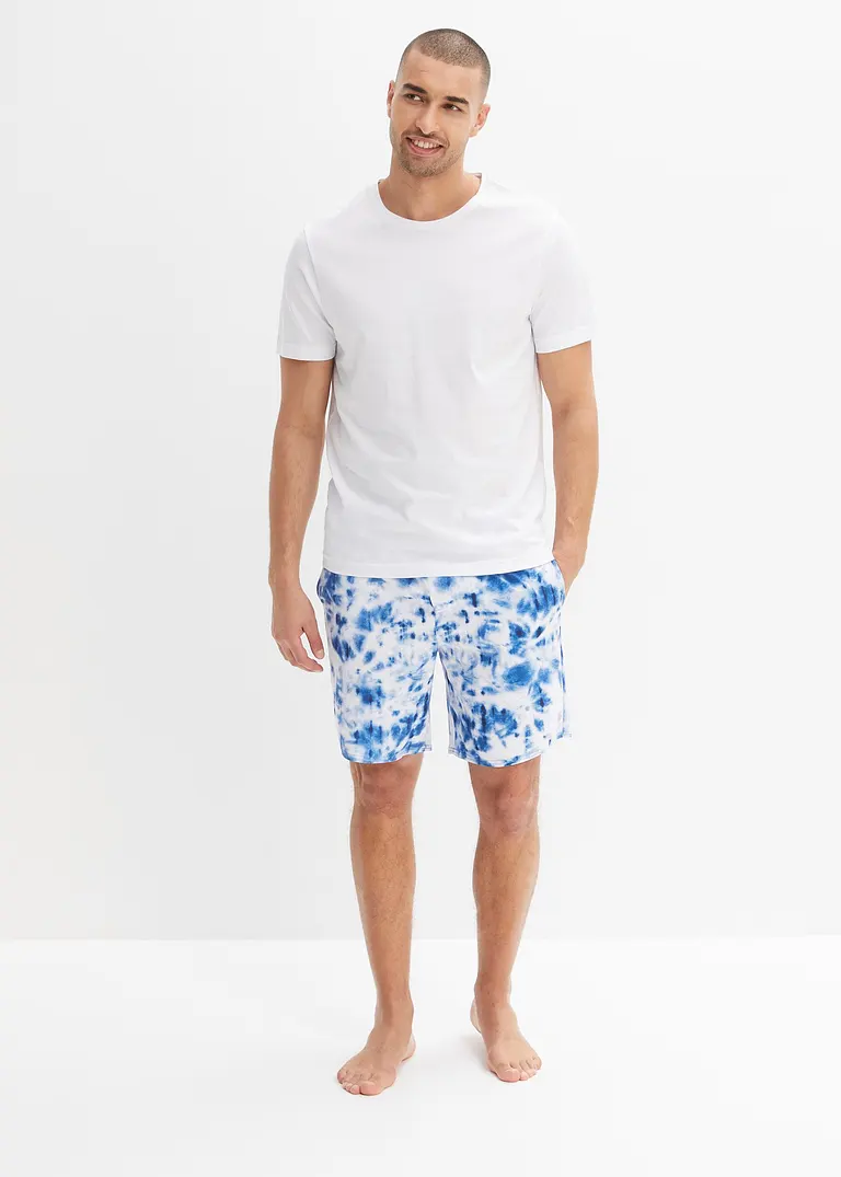 bonprix Schöne Badeshorts mit modischem Print - blau - Herren Neueste Mode
