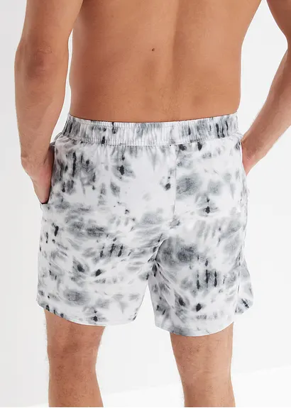 bonprix Schöne Badeshorts mit modischem Print - schwarz Online Outlet