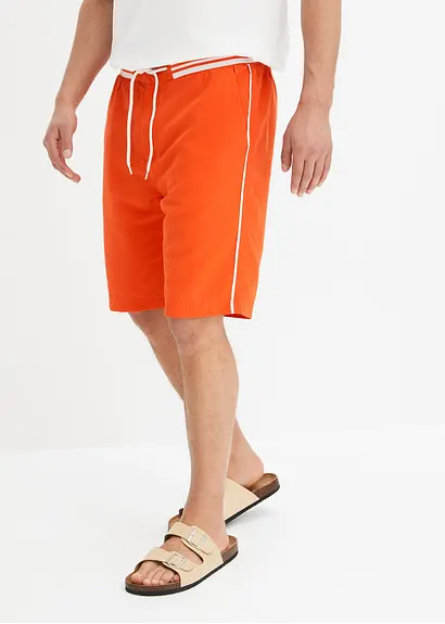 bonprix Modische Strand Bermuda mit Ripp-Bund und hergestellt aus recyceltem Polyester Zeitlich begrenztes Angebot