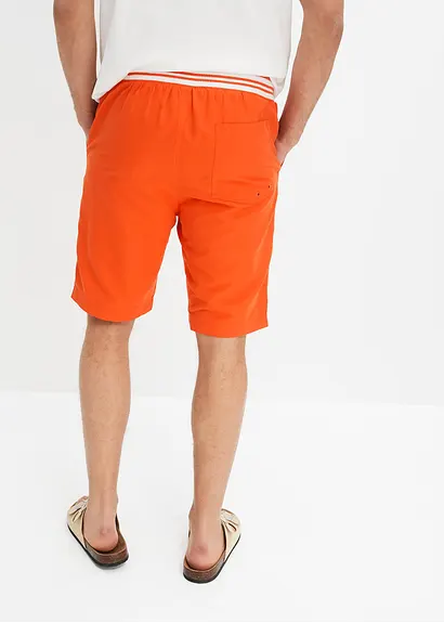 bonprix Modische Strand Bermuda mit Ripp-Bund und hergestellt aus recyceltem Polyester Zeitlich begrenztes Angebot