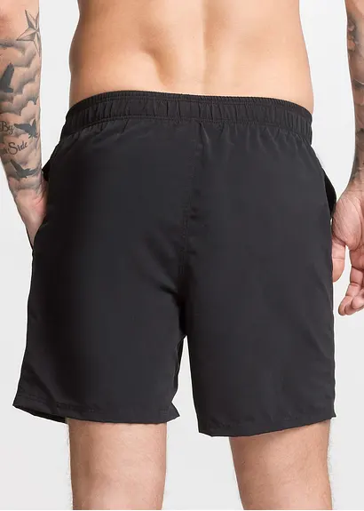 bonprix Sportive Badeshorts in unifarbenem Design - schwarz Exklusive Angebote