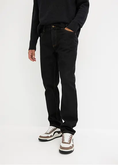 bonprix Regular Fit Jeans aus Denim ohne Stretchanteil im 5-Pocket-Style Tiefpreis